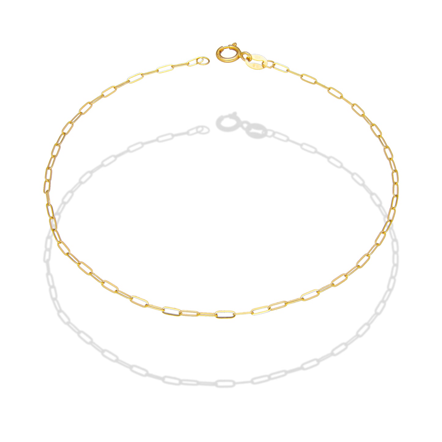 LPEPD016 Pulsera para Dama Oro Sólido 10K Mod Clip Súper Ligera 1 mm x 18.5 cm 4287263098