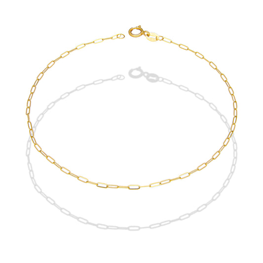 LPEPD016 Pulsera para Dama Oro Sólido 10K Mod Clip Súper Ligera 1 mm x 18.5 cm 4287263098