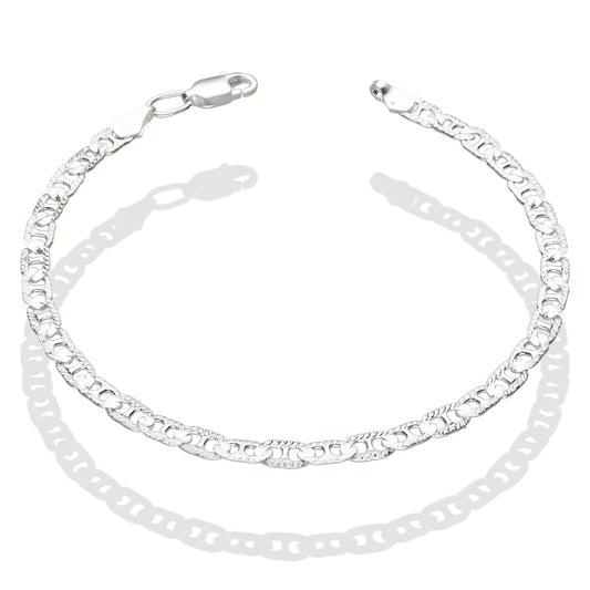 LPPC035 Pulsera Gussi 4 mm x 19.5 cm Plata Ley .925 Taxco Gro 1370496423