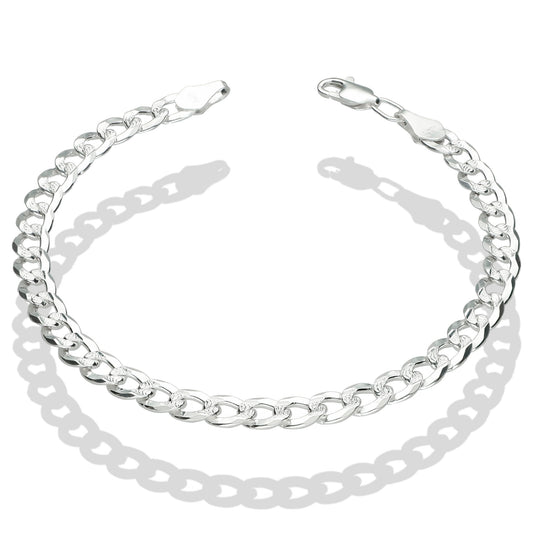 LPPC054  Pulsera Cubana Ame Diam  1x0  6 mm x 21 cm en Plata Ley  .925  1503688632