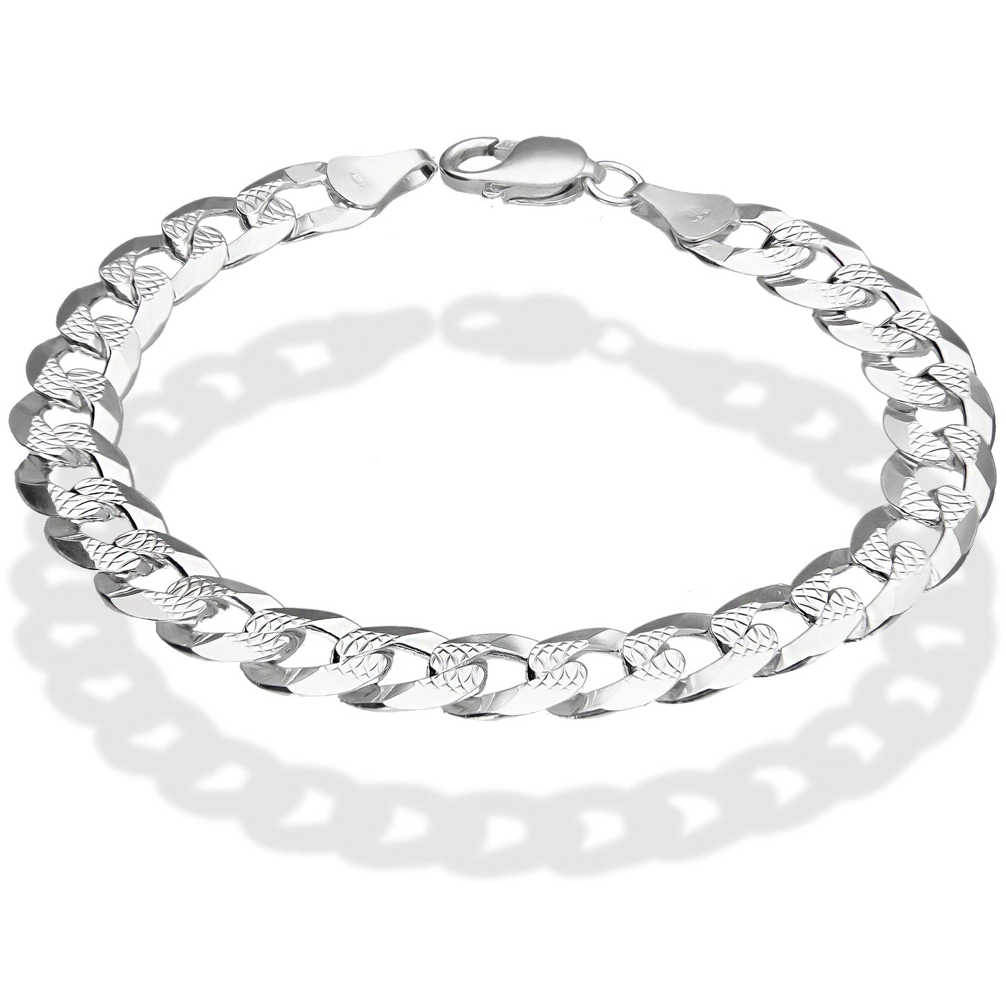 LPPC056 Pulsera  Cubana Ame 10.6 mm x 22 cm en Plata Ley .925  1506206844