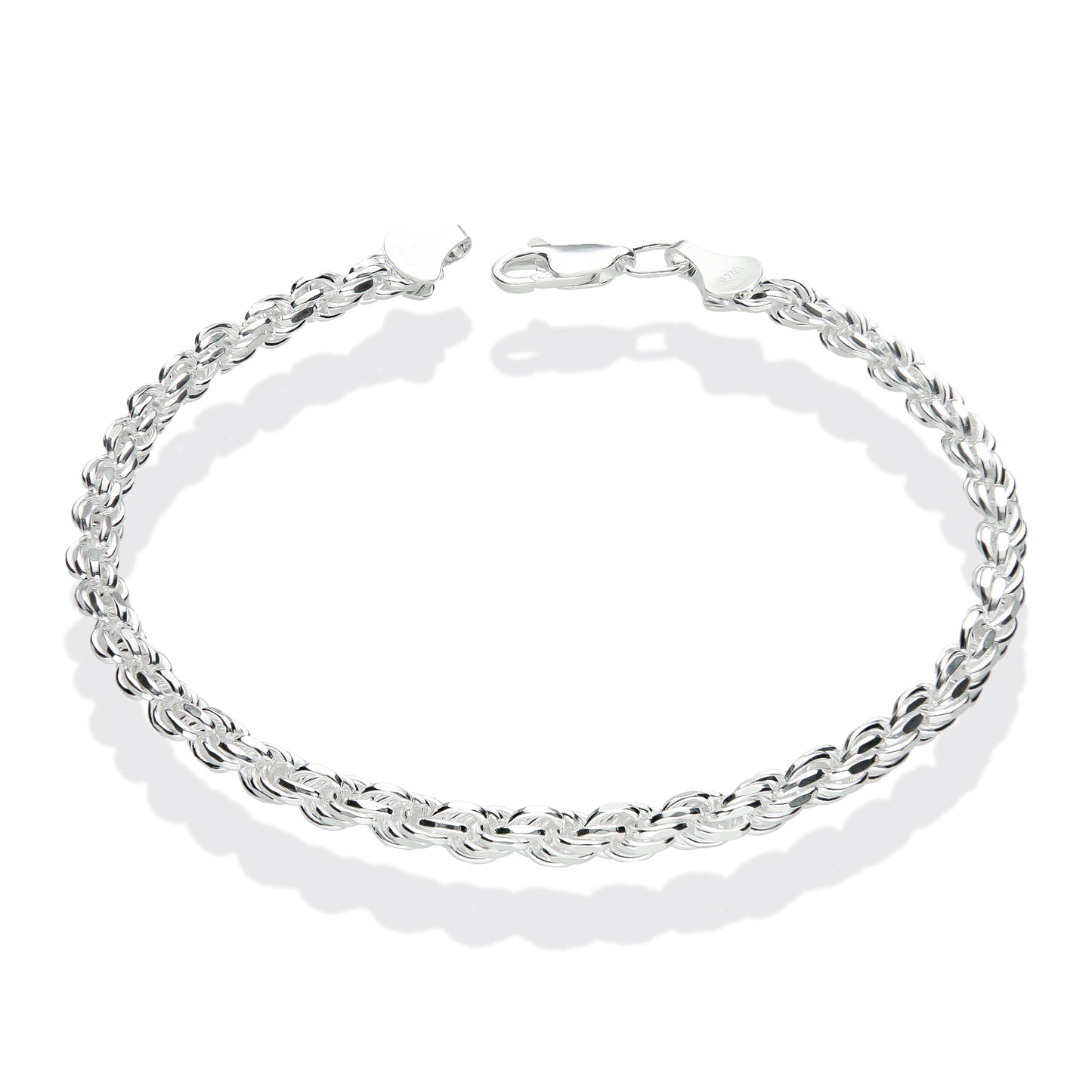 LPPC057 Pulsera Torsal Diam 3.8 mm x 20 cm en Plata Ley. 925 1506237501