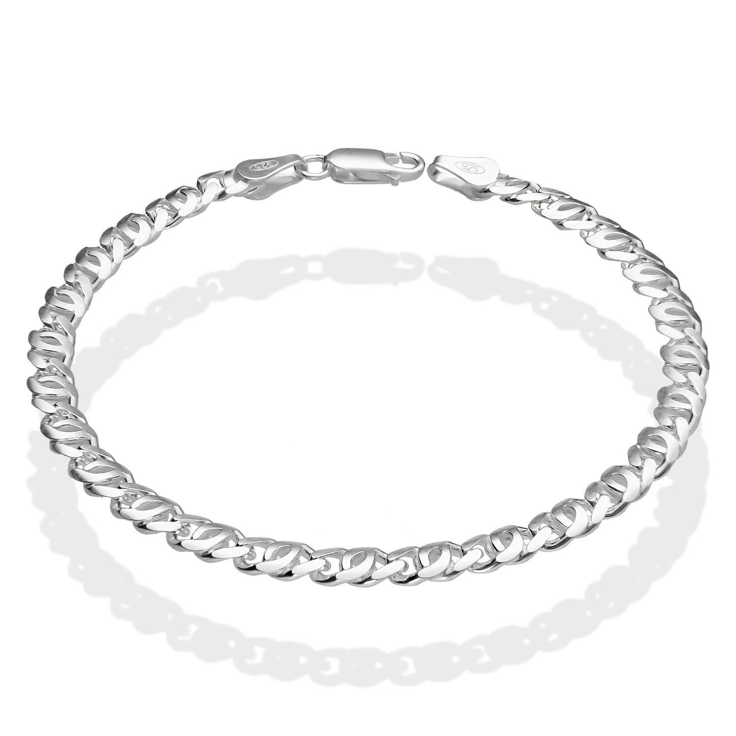 LPPC070 Pulsera Tejido Egipcio 5 mm x 20 cm Plata Ley .925 1693455459