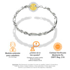 LPPC071 Pulsera Torsal Fígaro 5 Mm X 20 Cm Plata Ley .925, Taxco Gro 1815177074