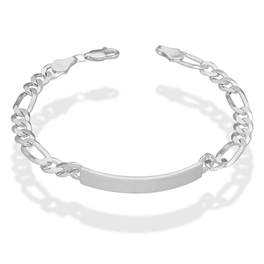 LPPC100 Pulsera Esclava Cubana Ame Lisa 3*1 6 mm x 19 cm en Plata .925