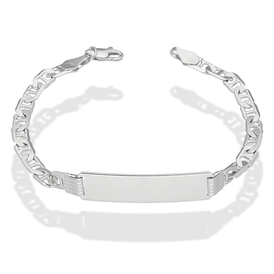 LPPC103 Pulsera Esclava Gusi Lisa 5 mm x 19.5 cm en Plata .925