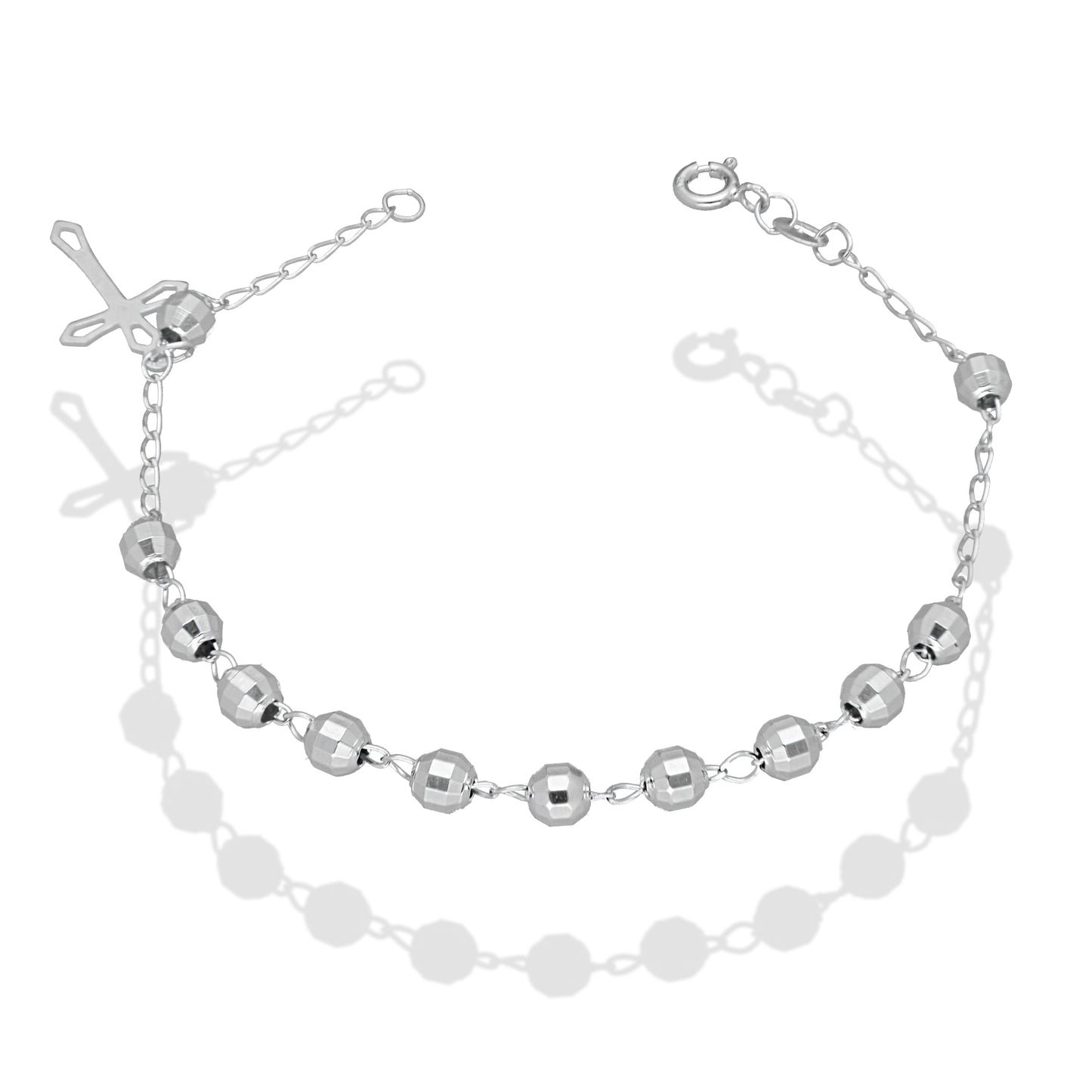 LPPD013 Pulsera Decenario Bola Lisa 5 Mm En Plata .925 Taxco 847548904