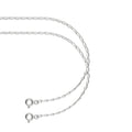 LPPD054 2 Pack Pulsera Figaro 0X1 de 1.8 mm x 18 cm en Plata Ley. 925 1533519368
