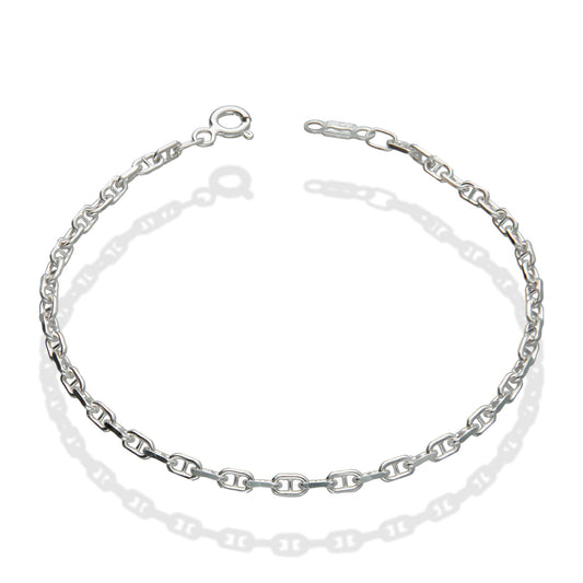 LPPD061 Pulsera Ancla Mar 2.5 mm x 18 cm en Plata.925 1550099739
