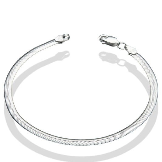 LPPD067 Pulsera Monorriel Ovalada 3 mm x 18 cm Plata Ley .925 1683992166