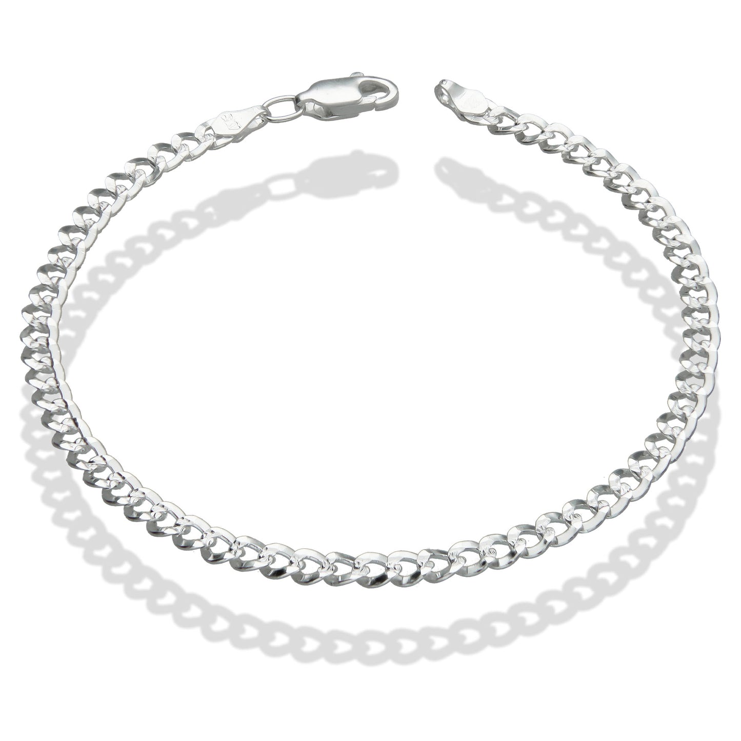 LPPD068 Pulsera Cubaname Diam 4 mm x 19 cm Plata Ley .925 1684876251