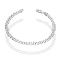 LPPD111 Pulsera Tejido Chino 4 mm x 18 cm en Plata Ley .925 3611568382