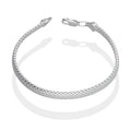 LPPD112 Pulsera Bizmark 5 mm x 19 cm en Plata Ley .925 3611423990