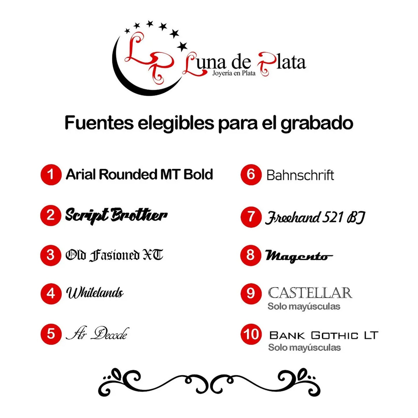 LPPN004 Esclava Gusi Colgante San Benito Grabado Laser 16 Cm de Largo Plata .925