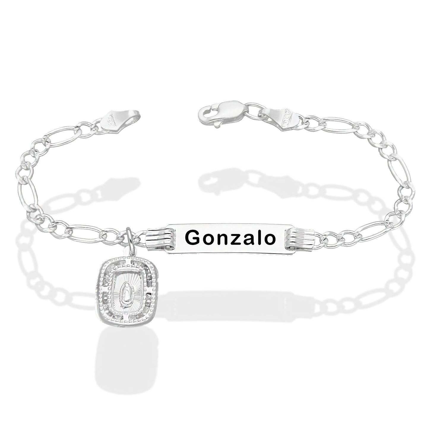 LPPN002 Esclava P/bebé Grabado Laser Mod Figa3x1 Plata .925 937663142