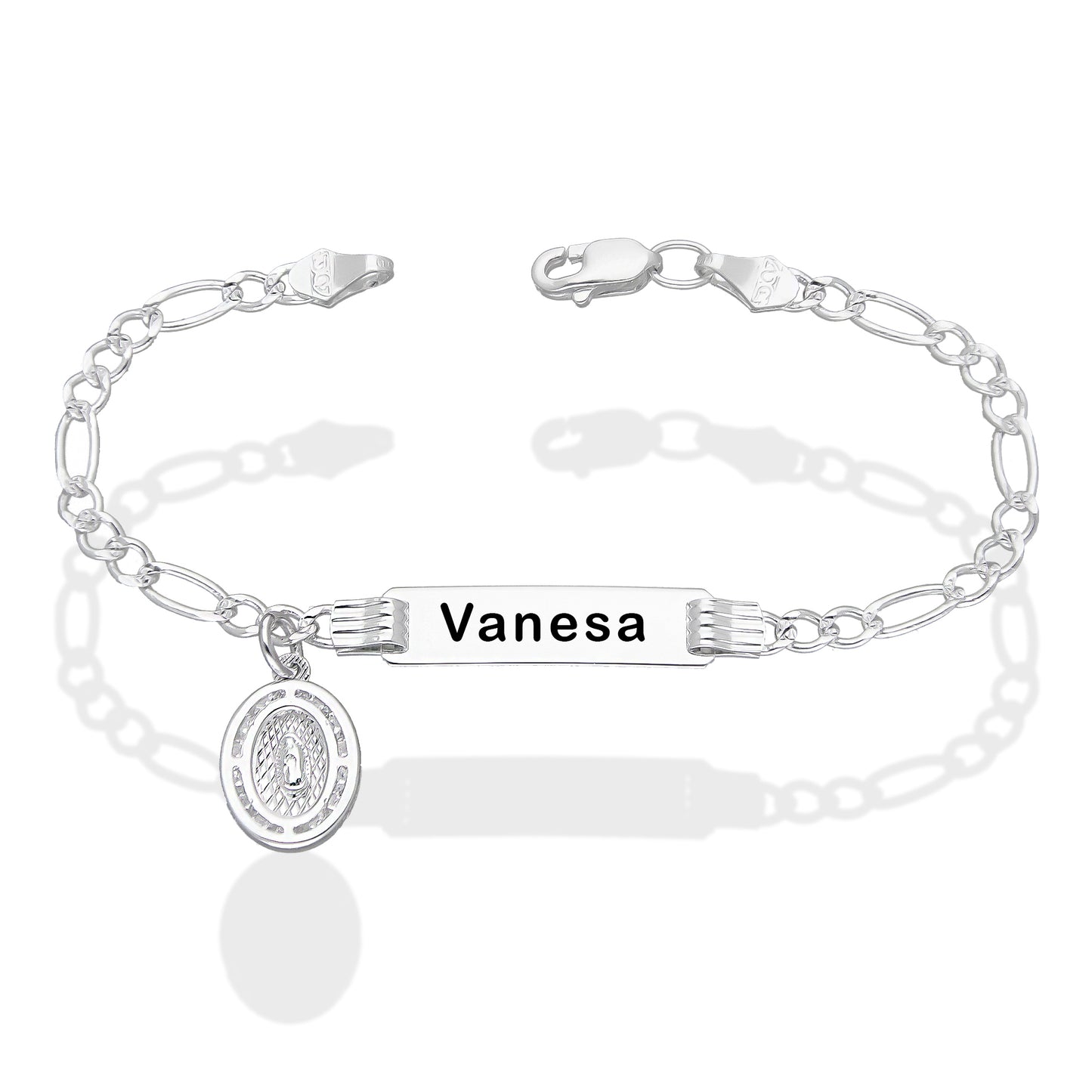 LPPN002 Esclava P/bebé Grabado Laser Mod Figa3x1 Plata .925 937663142