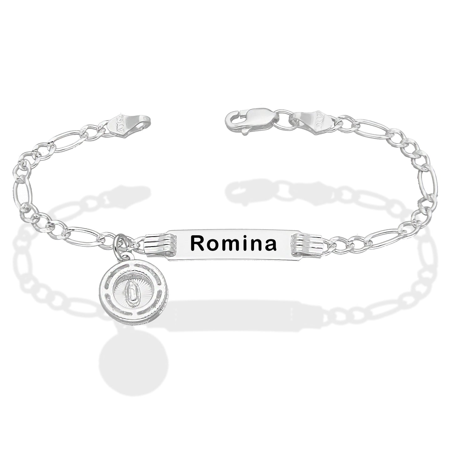 LPPN002 Esclava P/bebé Grabado Laser Mod Figa3x1 Plata .925 937663142