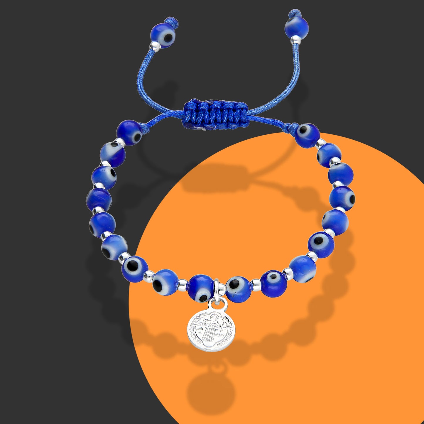 LPPN014 Pulsera Ajustable Baby Ojitos Turcos Azul Plata .925 3105432182