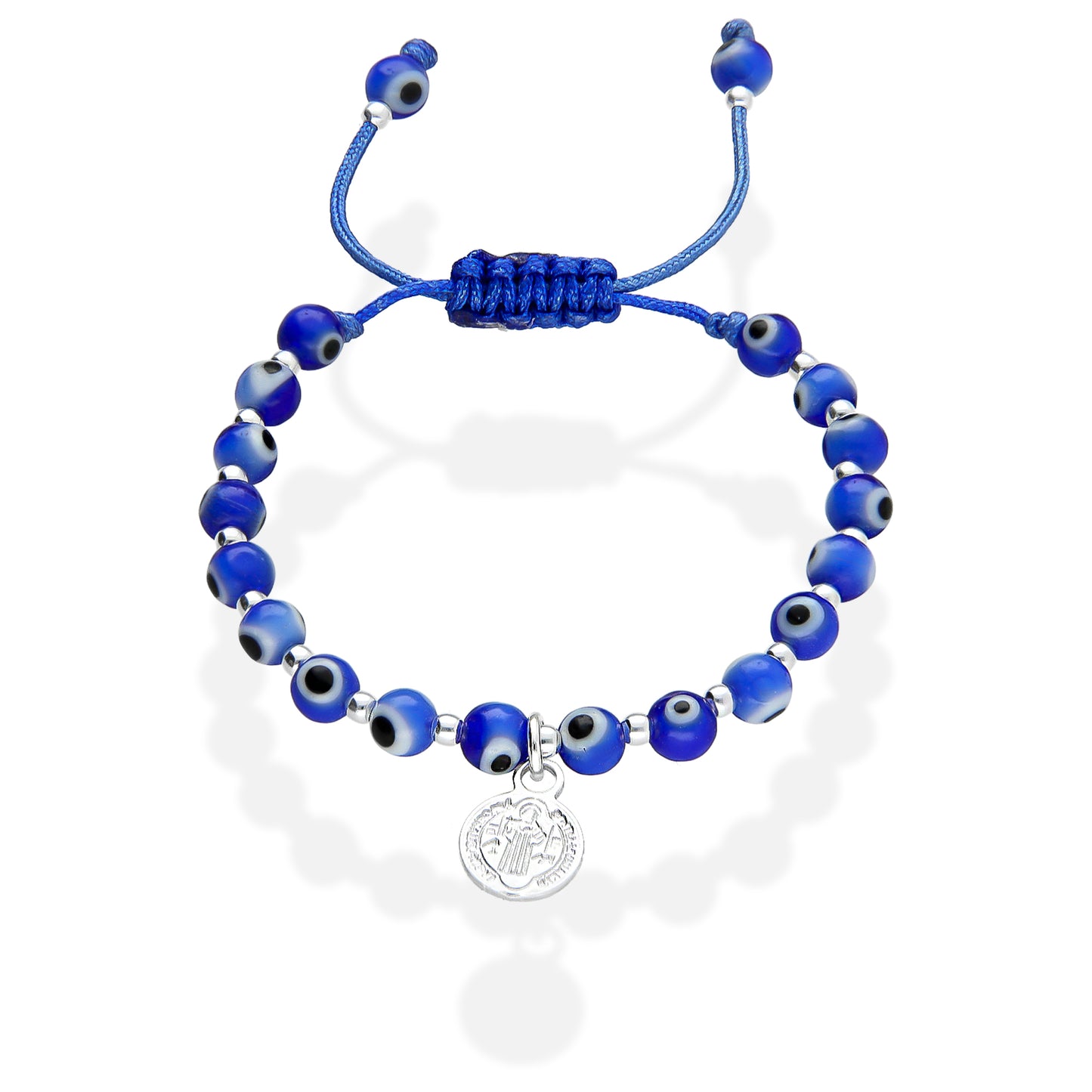 LPPN014 Pulsera Ajustable Baby Ojitos Turcos Azul Plata .925 3105432182