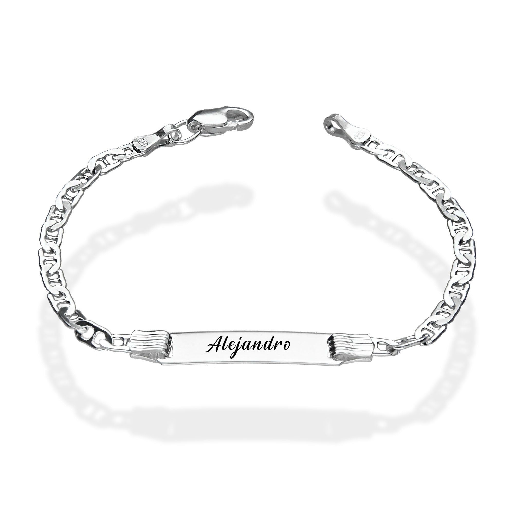 LPPN017 Esclava Pequeña 14 cm Gusi Lisa en Plata Ley .925 2119627157