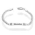 LPPN018 Esclava Pequeña 14 cm Cubana Ame Lisa en Plata Ley .925 2120422679