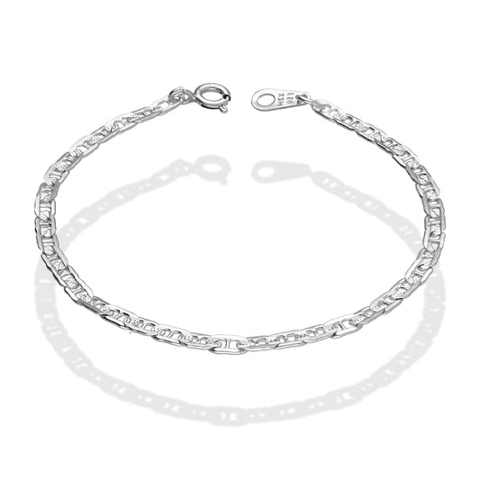 LPPN025-16  Pulsera Mod Gusi Plana Int Diam 16 cm x 3 mm en Plata Ley .925 2126460465