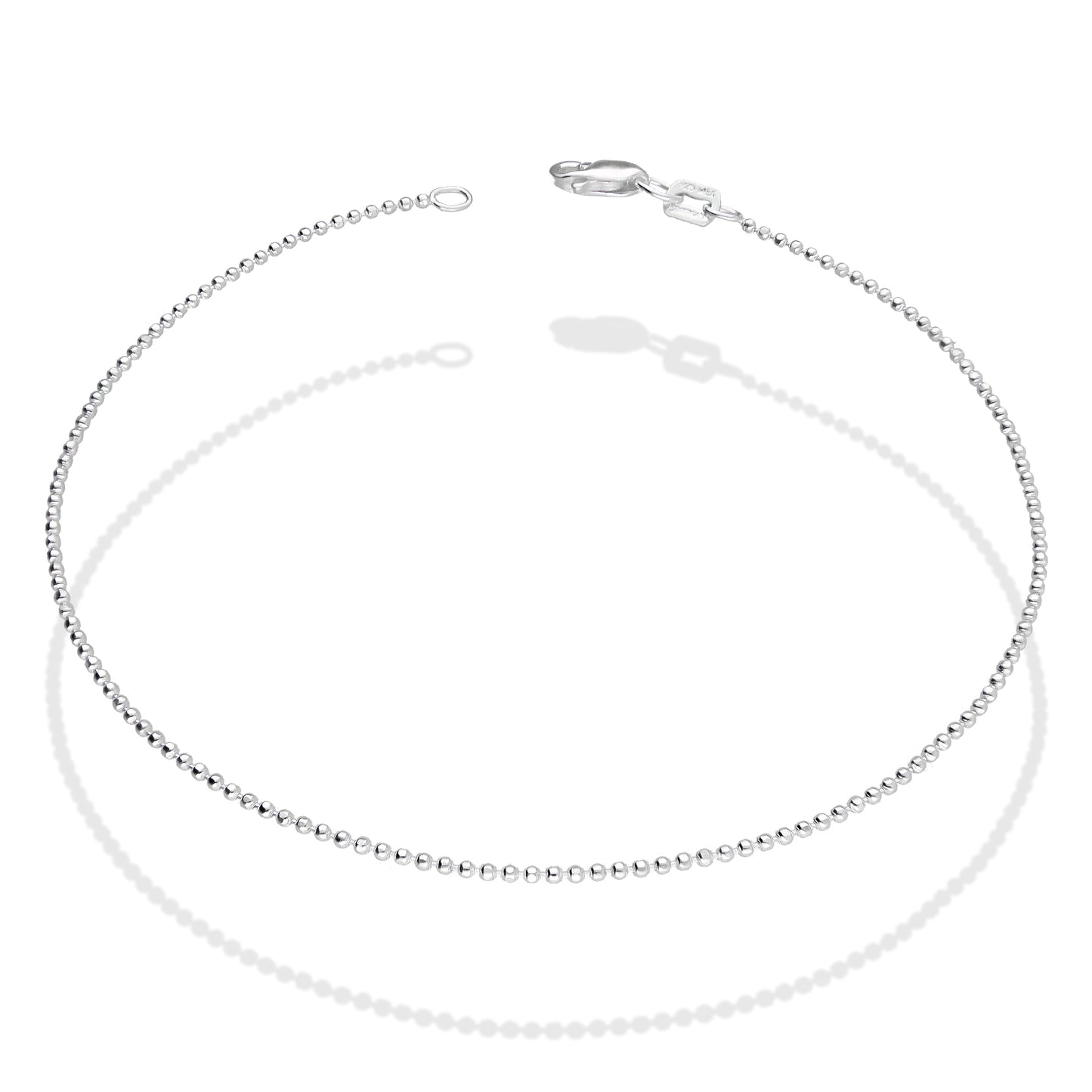 LPTB008 Pulsera Tobillera Mod Bolitas Diam 1 Mm Plata .925 Taxco 3090152594