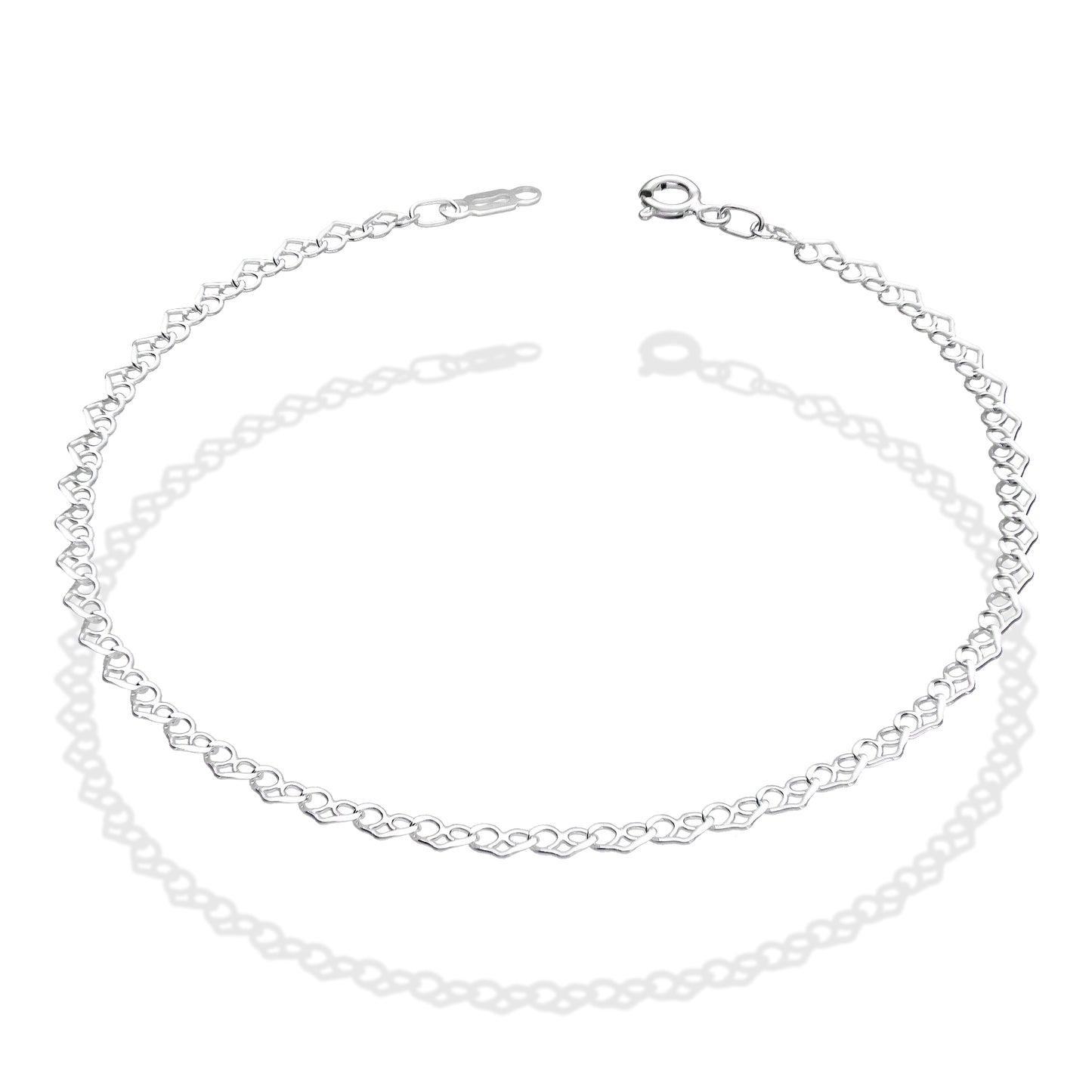 LPTB013 Pulsera Tobillera Mod Love Plana Plata .925 Taxco 2070133947