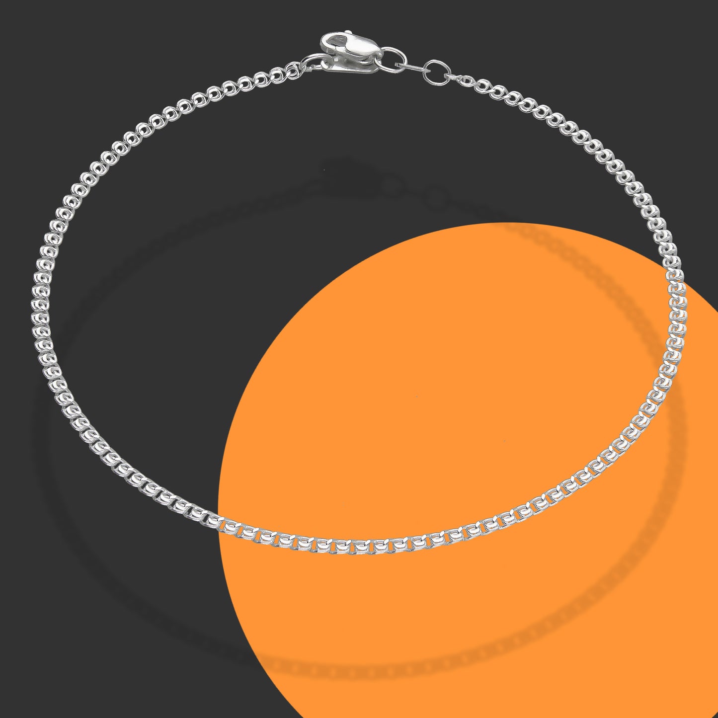 LPTB031 Pulsera Tobillera China 2 mm 25 cm Plata .925 Taxco 3220911772