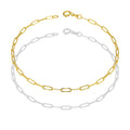 MR10PD134 Pulsera Dama Oro Sólido 10K EMF10 Modelo Clip 2 mm x 18.5 cm