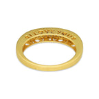 MR14AD018 Anillo Dama Oro Sólido 14K Churumbela Modelo I Love U con Zirconia