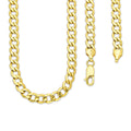 MR14CU052-60 Cadena Oro Sólido 14K EMF14 Modelo Fígaro 1x0 Lisa 5 mm x 60 cm