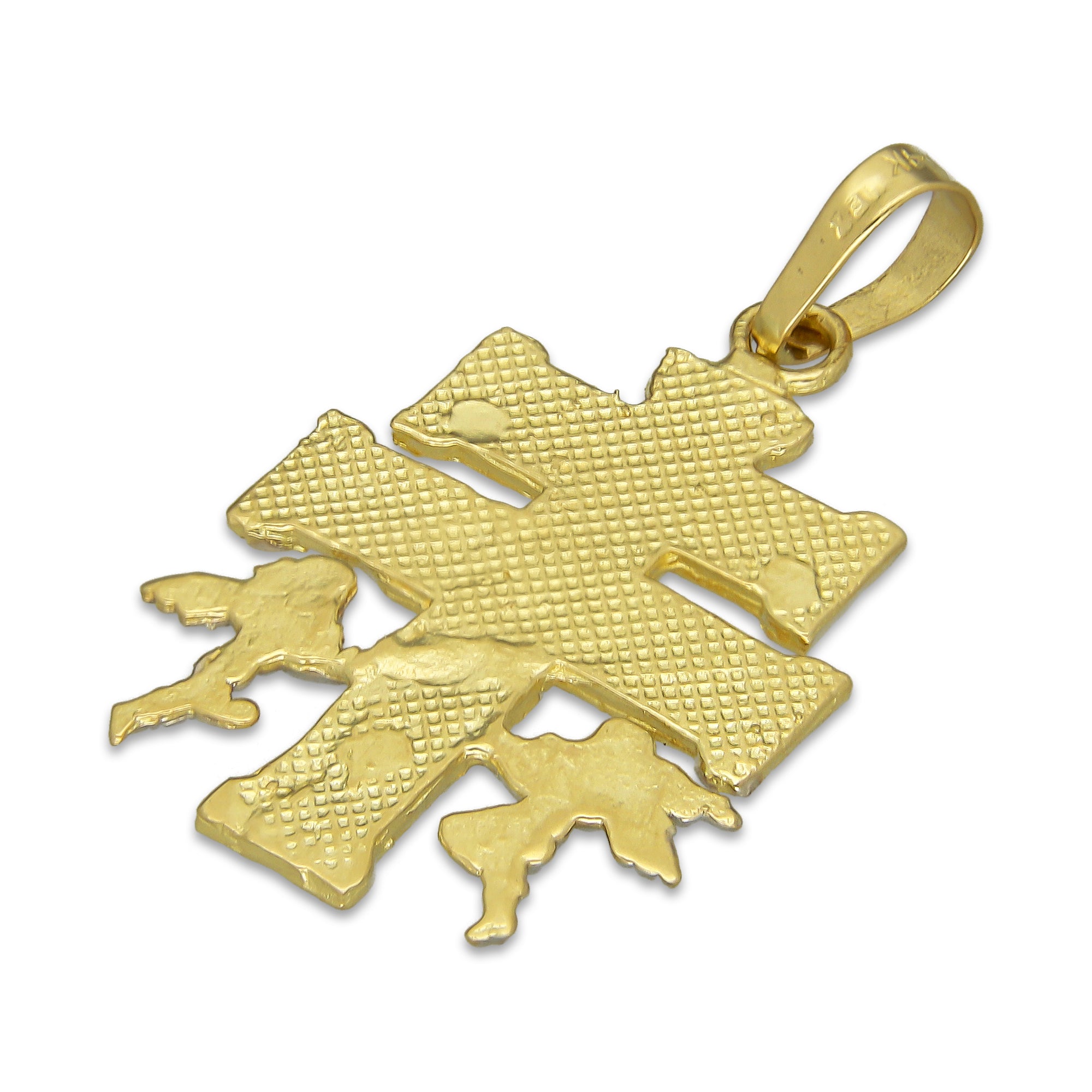 MR14DJ021 Dije Oro Sólido 14K Caravaca de la Suerte 1.9 x 3.2 cm