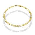 MR14PC002 Pulsera Para Caballero Oro Sólido 14K Figaruchi Lisa 3*1 4.2 Mm x 21 Cm