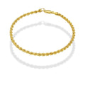 MR14PC013 Pulsera Para Caballero Oro Sólido 14K Torsal Lisa Super Ligera 3.5 mm x 21 cm