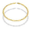 MR14PC033 Pulsera Para Caballero Oro Sólido 14K Mod Valentido Florentino Lisa 4 mm x 21.5 cm