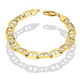 MR14PC037 Pulsera Para Caballero Oro Sólido 14K Mod Figaruchi 0x1 Diamantada 9 mm x 21 cm