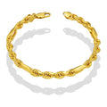 MR14PC057 Pulsera Para Caballero Oro Sólido 14K EMF14 Modelo Torsal Fígaro 6 mm x 21 cm