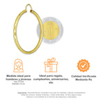 NR14AR034 Arete Arracada Oro Sólido 14K Facetada Tubo 2.5 mm Diámetro 3.6 cm