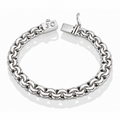 LPPC116-21P Pulsera Personalizada Tejido Chino 8.2 mm x 21 cm en Plata Ley .925