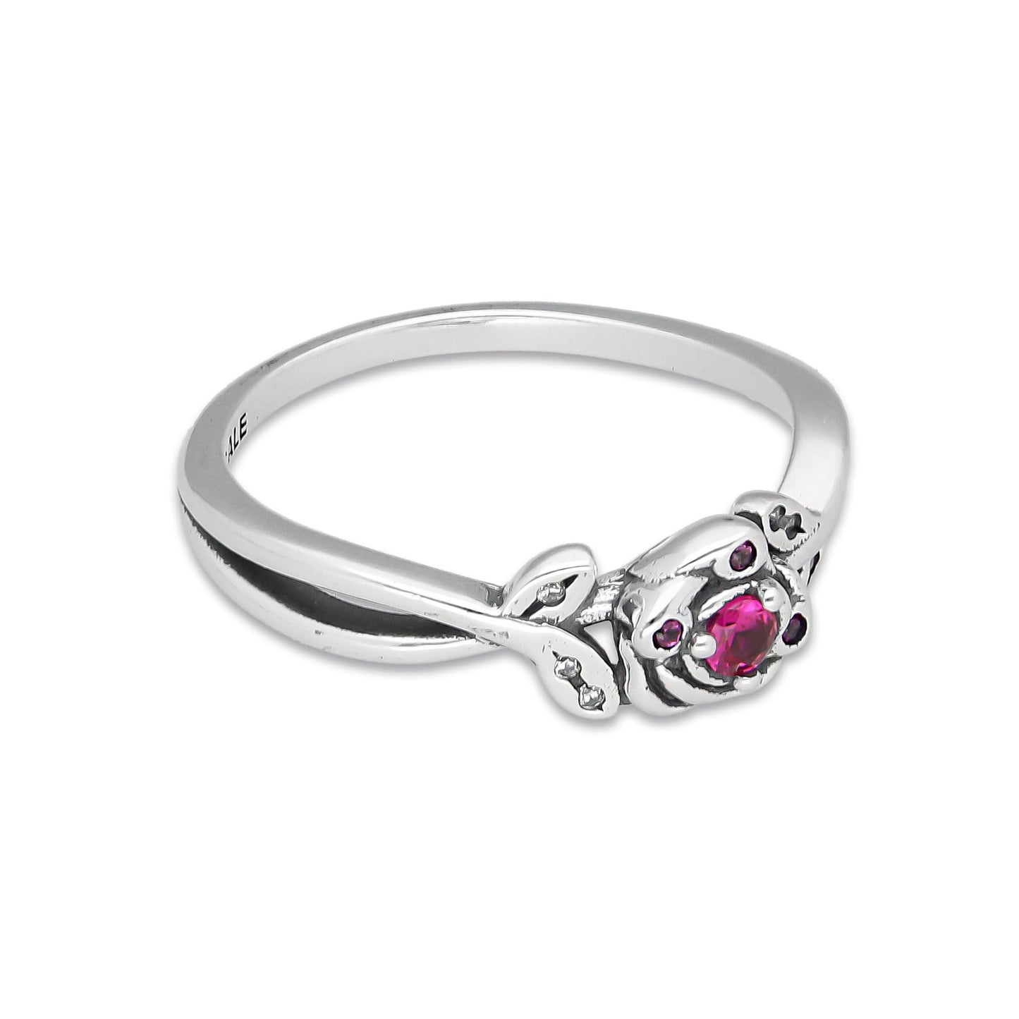 TMPAD002 Anillo Pand Princesas Bella en Plata Fina .925