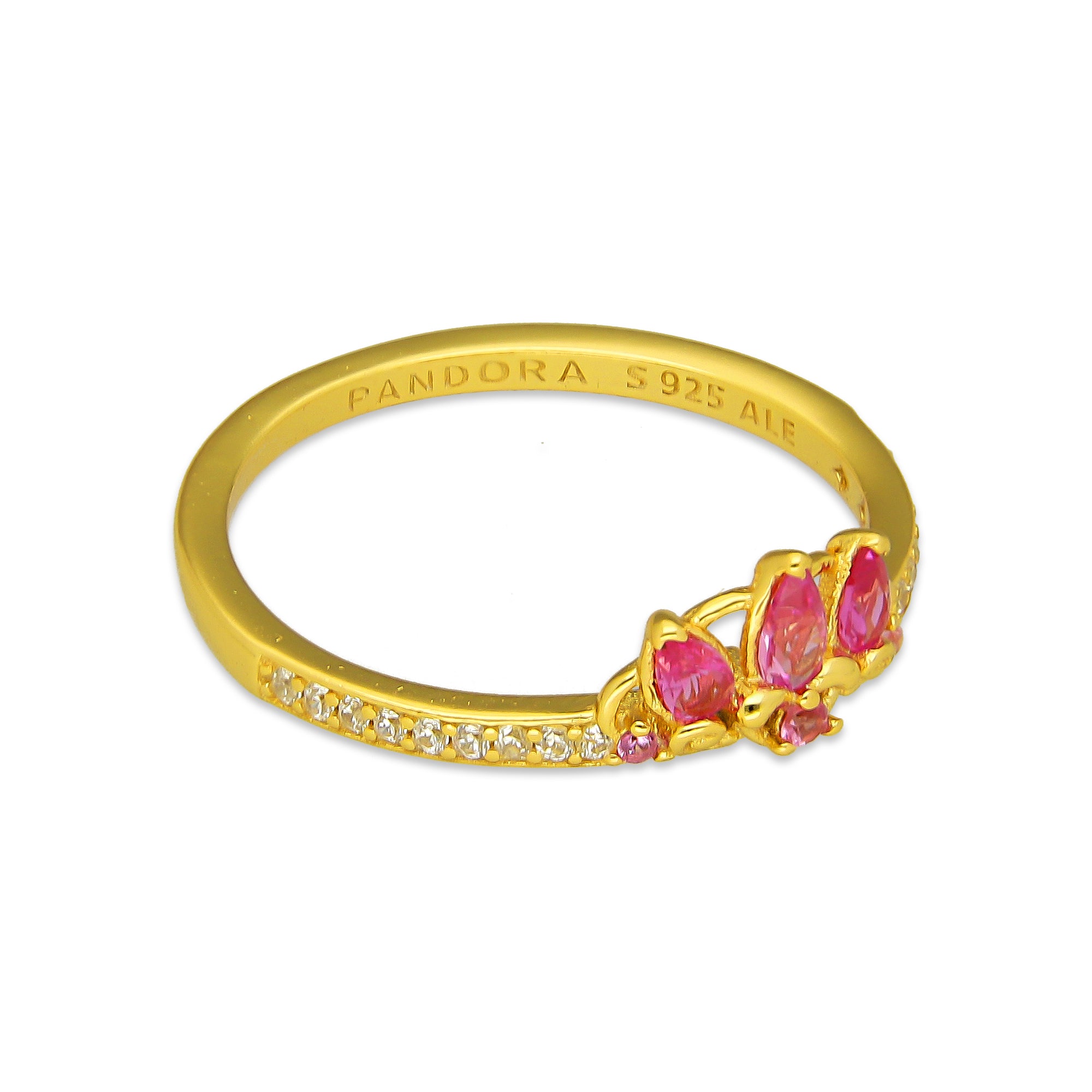 TMPAD003 Anillo Pand Princesas Rapunzel en Plata Fina .925
