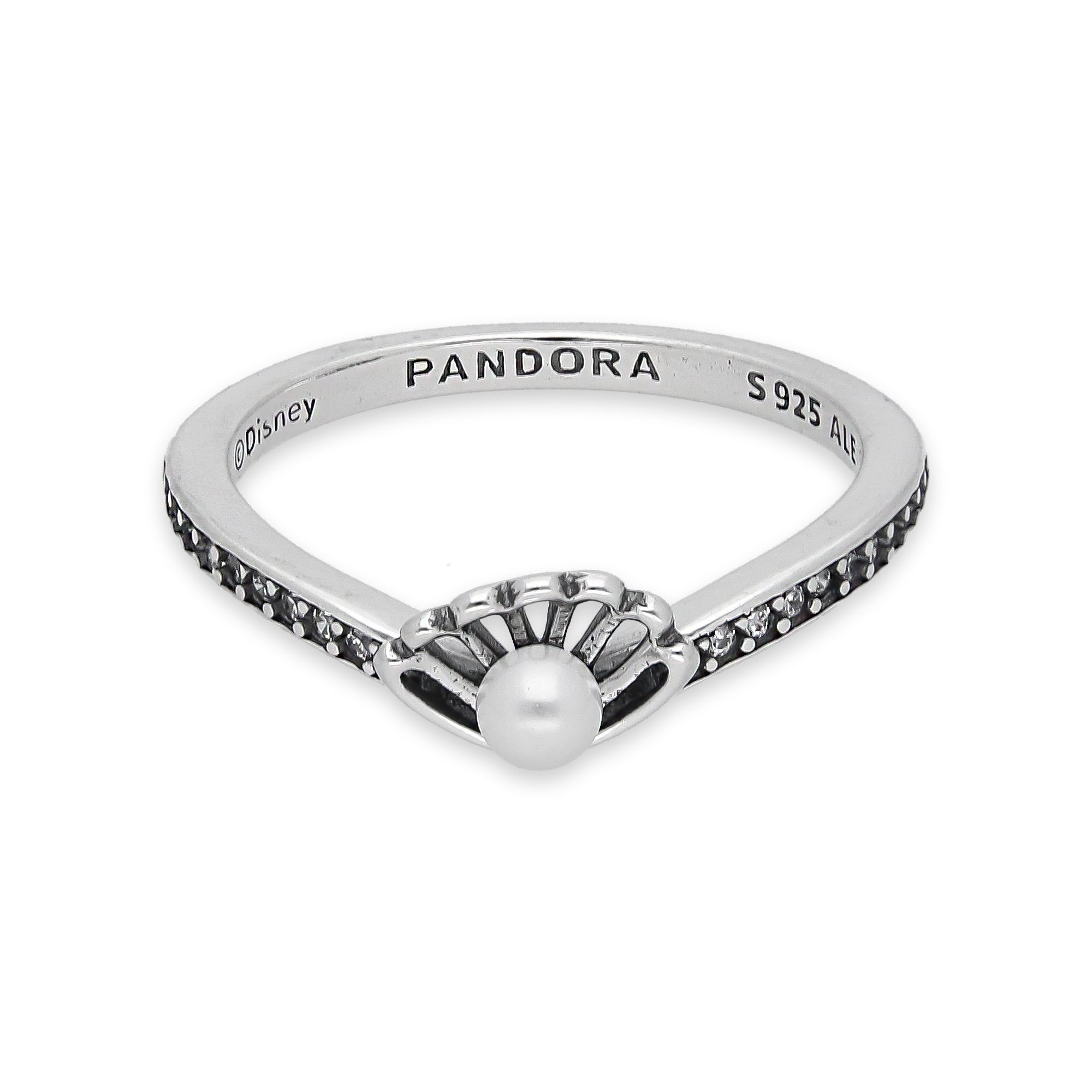 TMPAD004 Anillo Pand Princesas Sirenita en Plata Fina .925