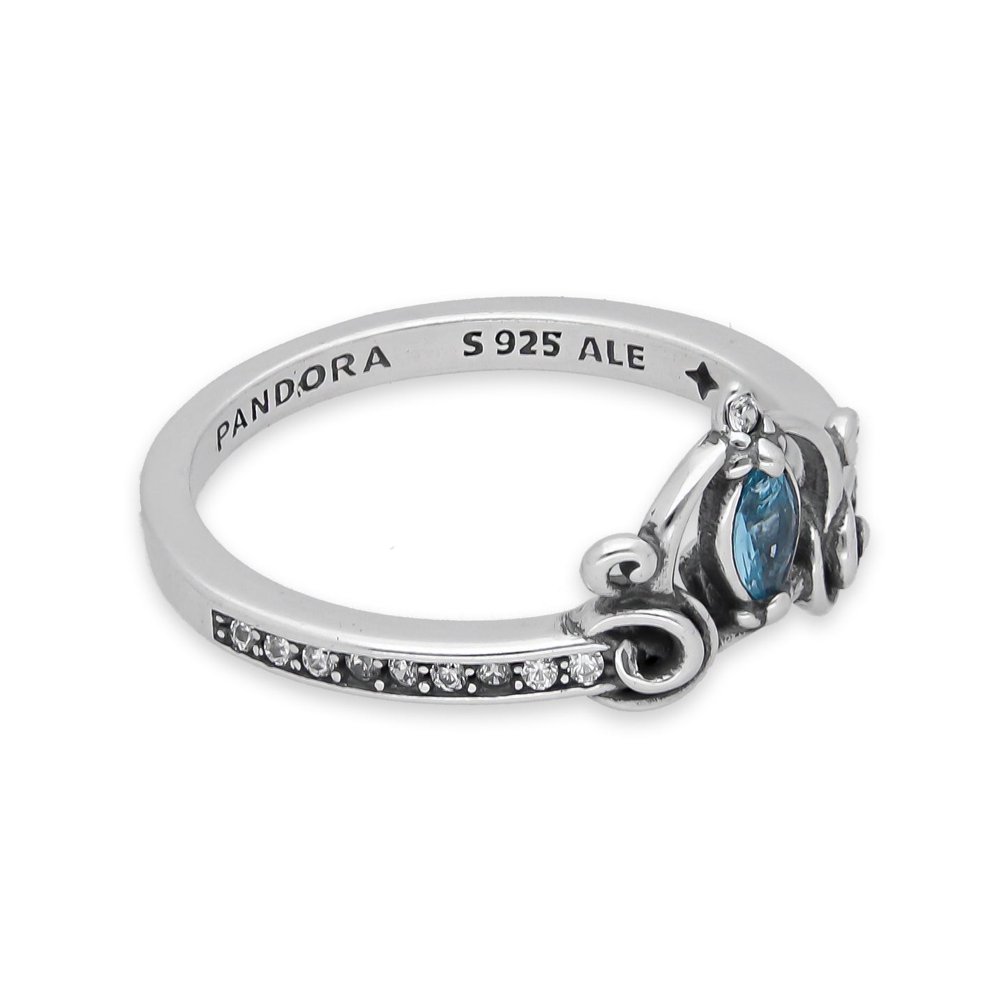 TMPAD006 Anillo Pand Princesas Cenicienta en Plata Fina .925