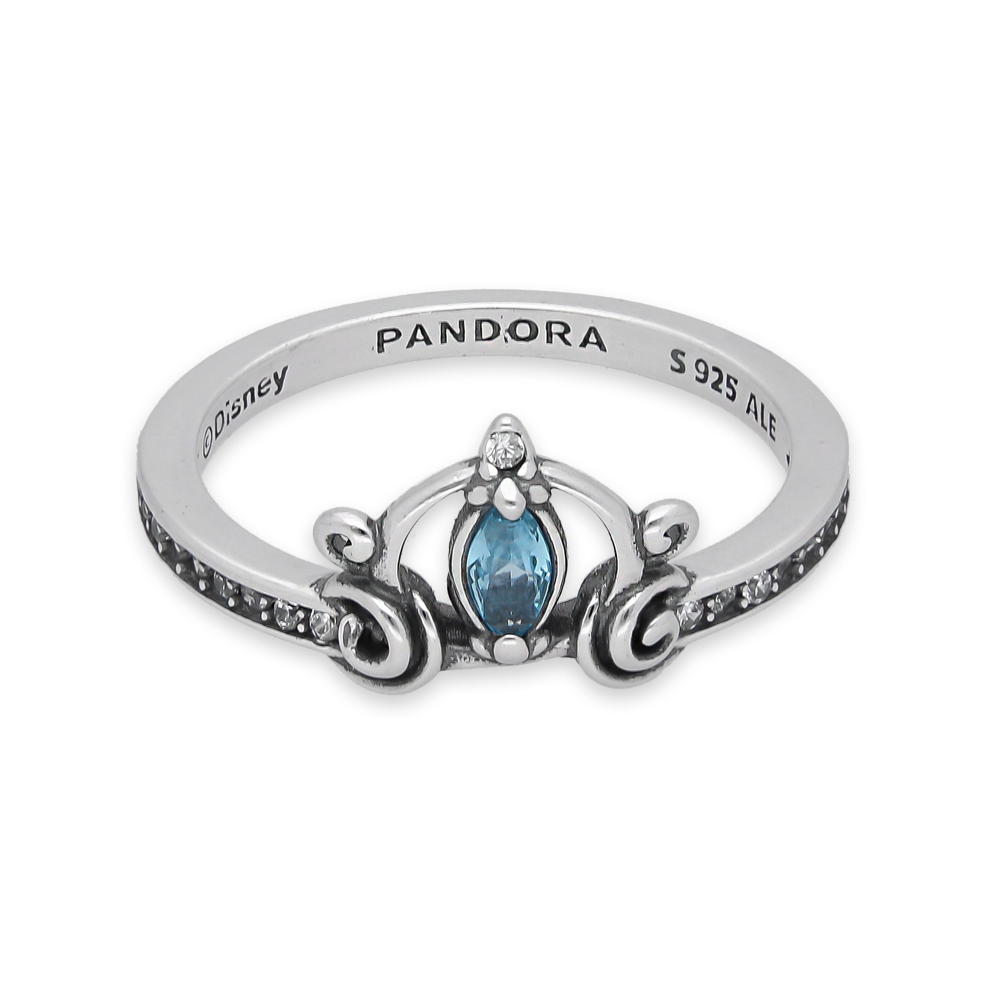 TMPAD006 Anillo Pand Princesas Cenicienta en Plata Fina .925