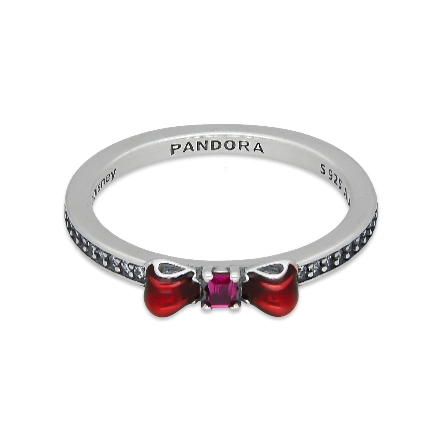 TMPAD007 Anillo Pand Princesas Blanca Nieves en Plata Fina .925