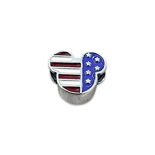 TMPCH001 Dije Charm Pand Mickey USA en Plata Fina .925
