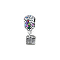 TMPCH002 Dije Charm Pand Casa con Globos Up en Plata Fina .925