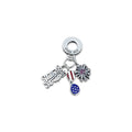TMPCH004 Dije Charm Pand Stars & Stripers Lentes en Plata Fina .925