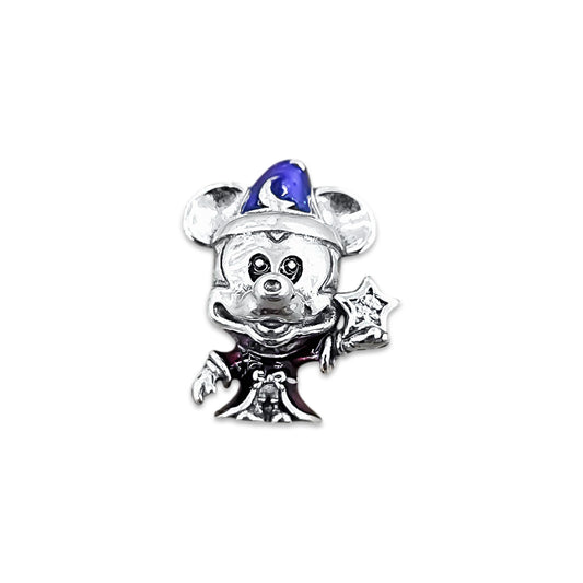 TMPCH035 Dije Charm Pand Mickey Mago en Plata Fina .925